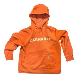 Carhartt Relaxed Fit Hoodie Orange Women 1X 16W-18W